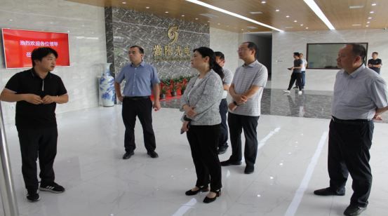 河南省科技厅党组成员、副厅长陶曼晞一行莅临公司调研